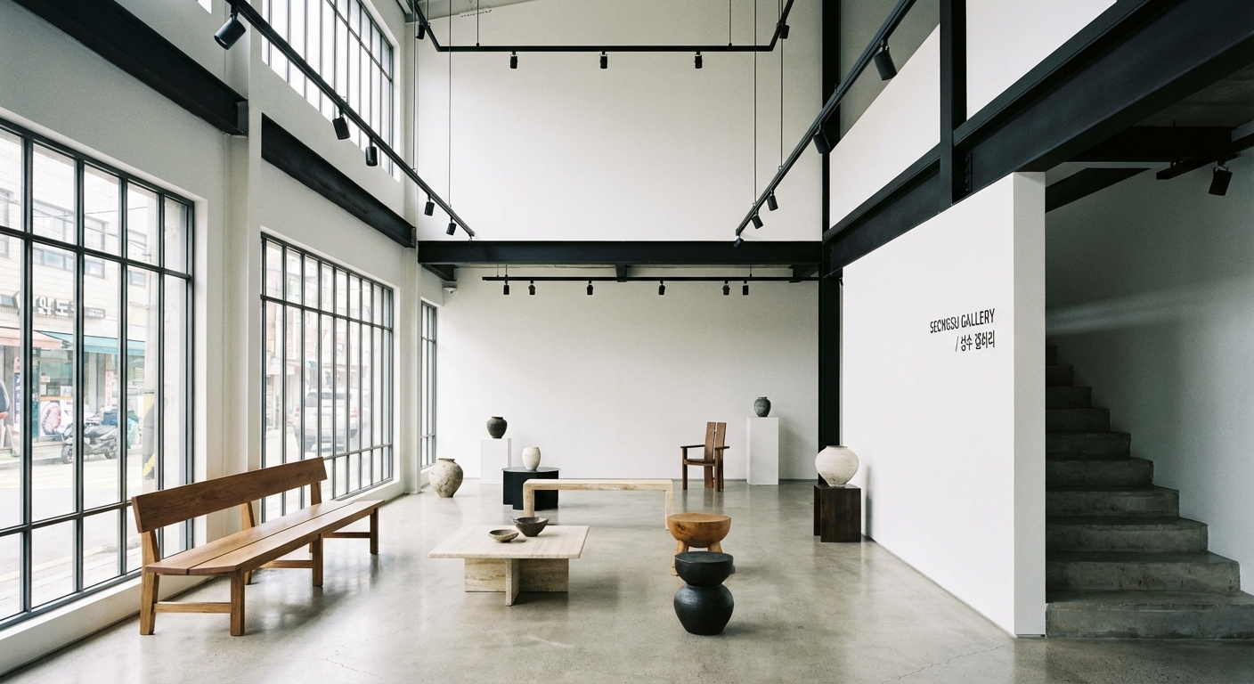 성수동 쇼룸 전시 공간 인테리어